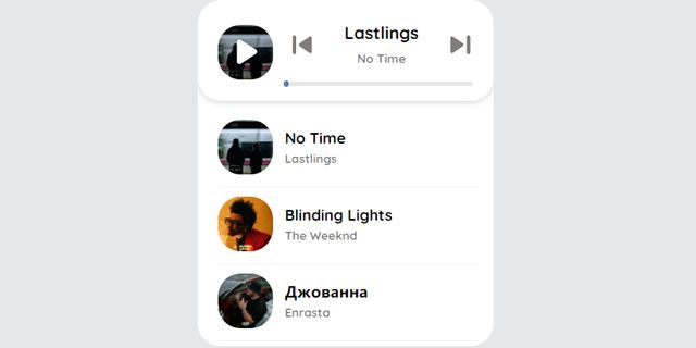 html5+css3制作mp3音乐列表播放器